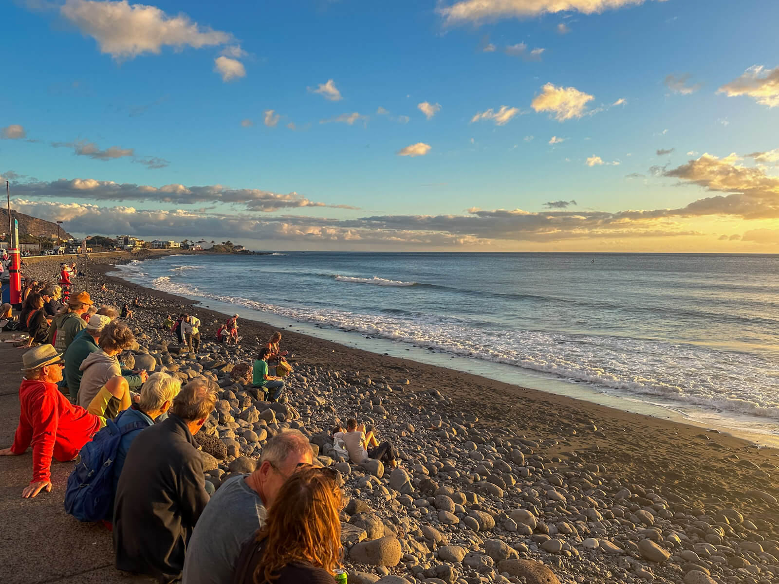 gomera valle gran rey sunset |