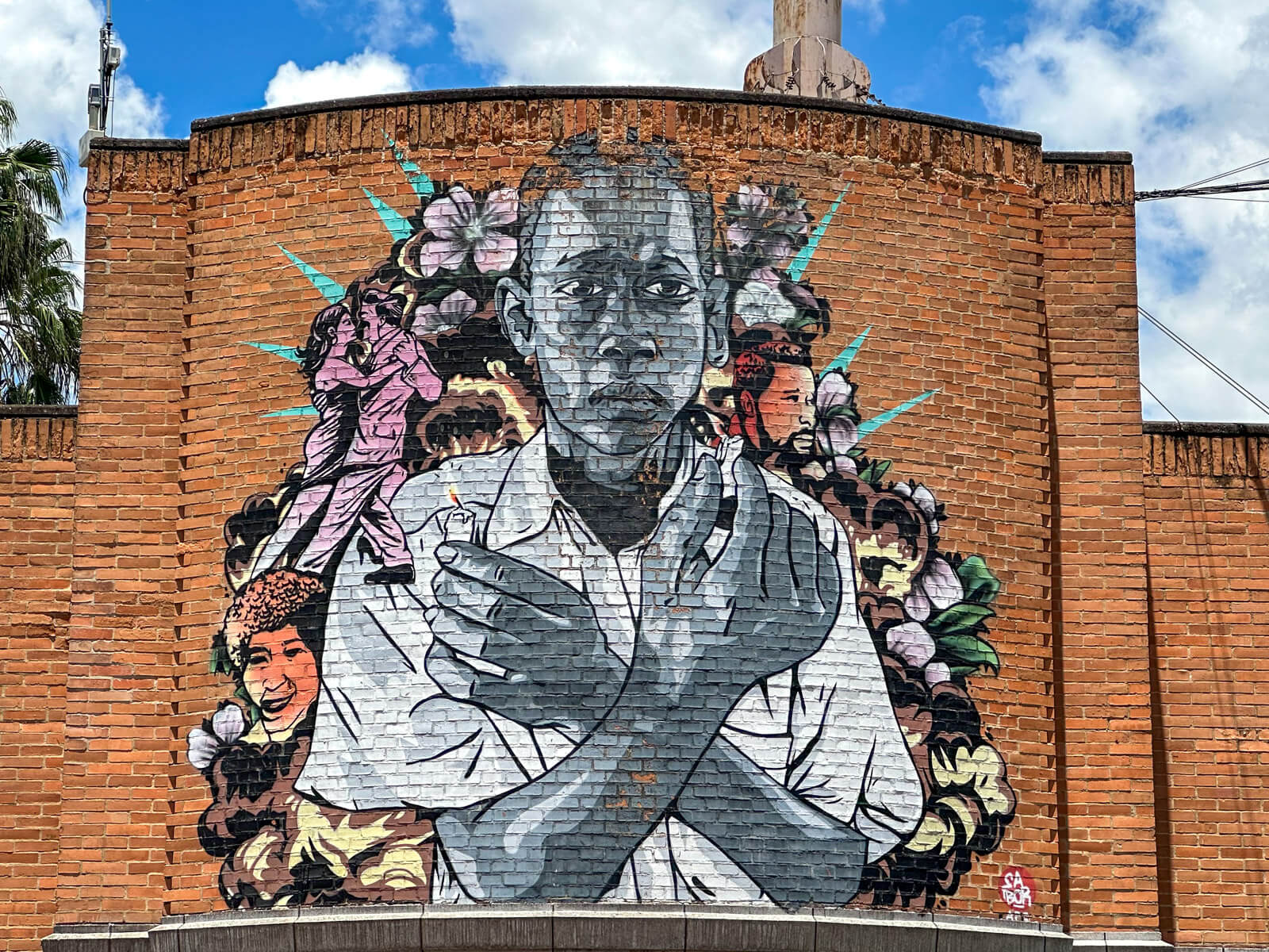 Mural mit Afrikanern