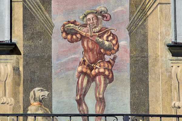 Detail der Fassadenmalerei