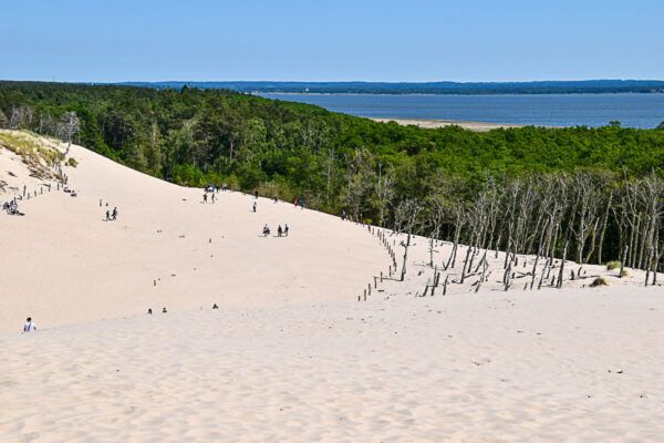 Slowinzischen Nationalpark mit Wanderdünen und Blick auf den Leba-See
