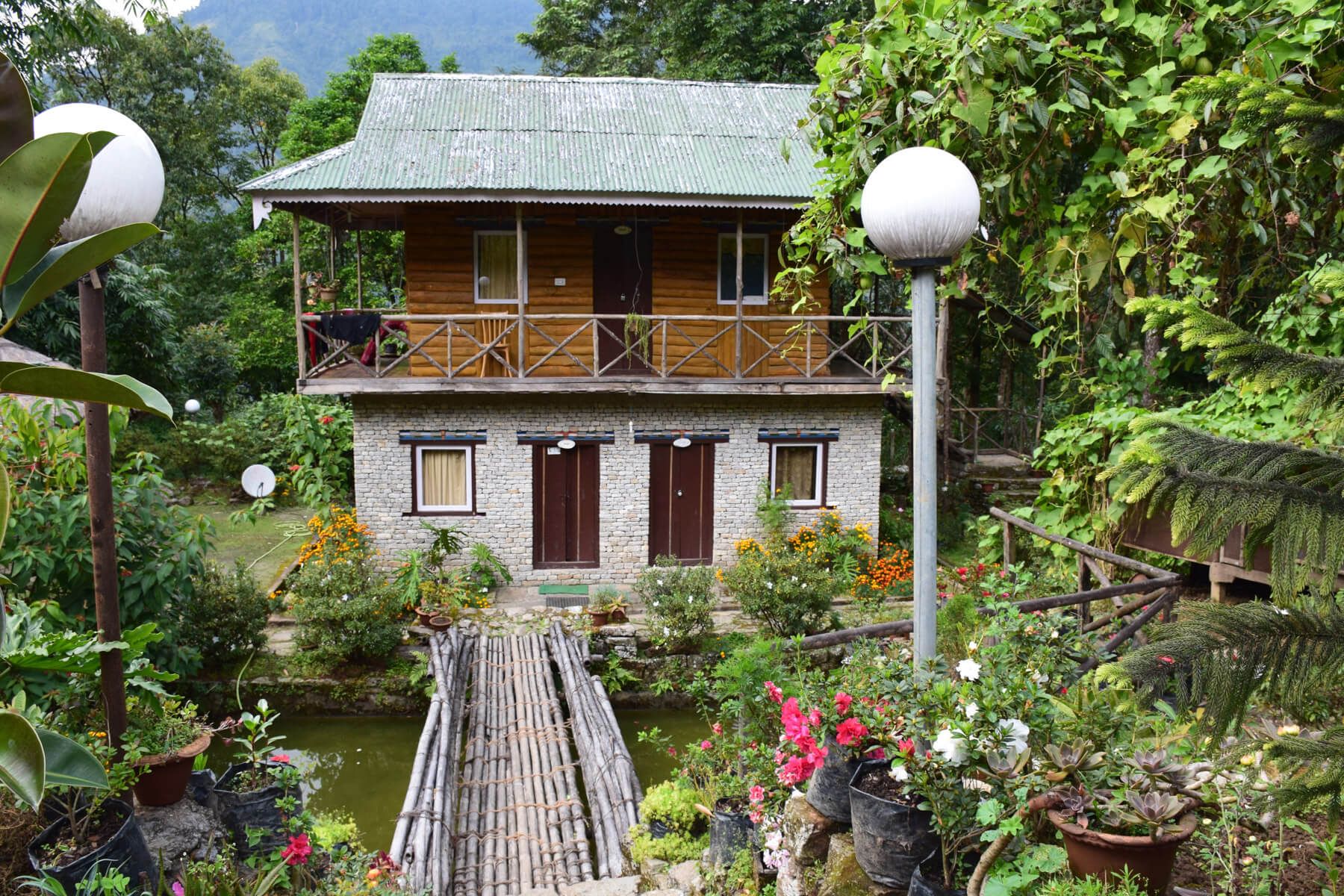 Homestay inmitten eines Gartens