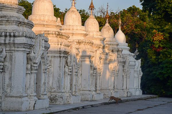 Pagdodenstadt in Weiß