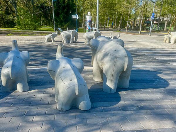 Roadtrip Estland 1 Woche: Ostseeküste, Moore und eine coole Hauptstadt 54 Elefantenparade in Pärnu