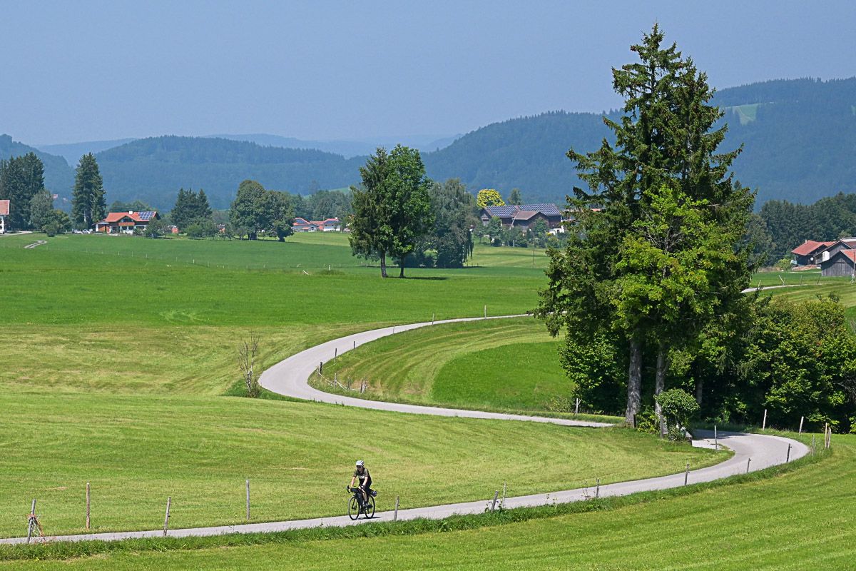 Radfahrer im Pfaffenwinkel