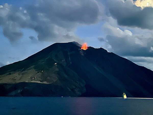 Vulkanausbruch des Stromboli