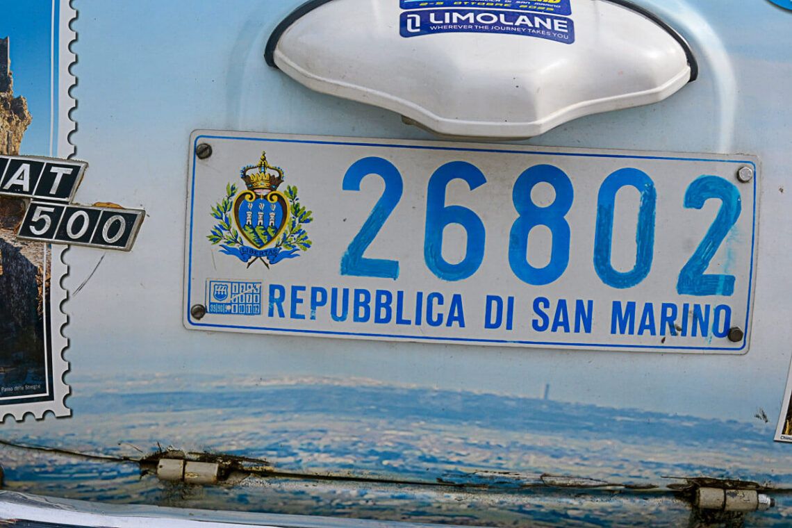 san marino autoschild |