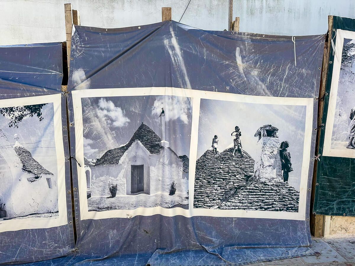 Fotos zeigen Alberobello in der Vergangenheit 