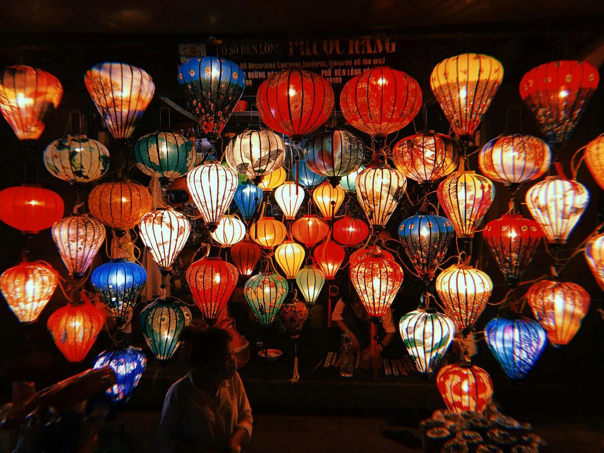 Lauter bunte Lampions in Hoi An/Vietnam