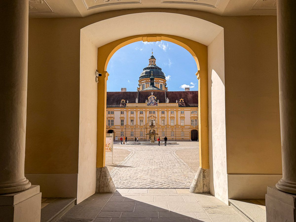 Höhe des Stifts Melk