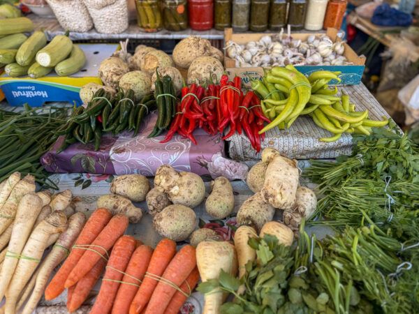 Zibinsmarkt: diverse Gemüsesorten