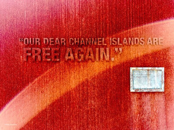 Text: Our dear Channel Island are free again.