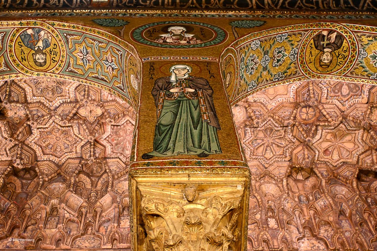 Byzantinische Mosaike mit der Darstellung einer Herrscherin